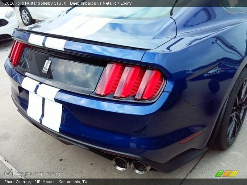 Deep Impact Blue Metallic / Ebony 2016 Ford Mustang Shelby GT350