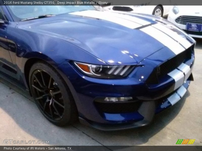 Deep Impact Blue Metallic / Ebony 2016 Ford Mustang Shelby GT350