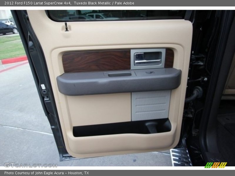 Tuxedo Black Metallic / Pale Adobe 2012 Ford F150 Lariat SuperCrew 4x4