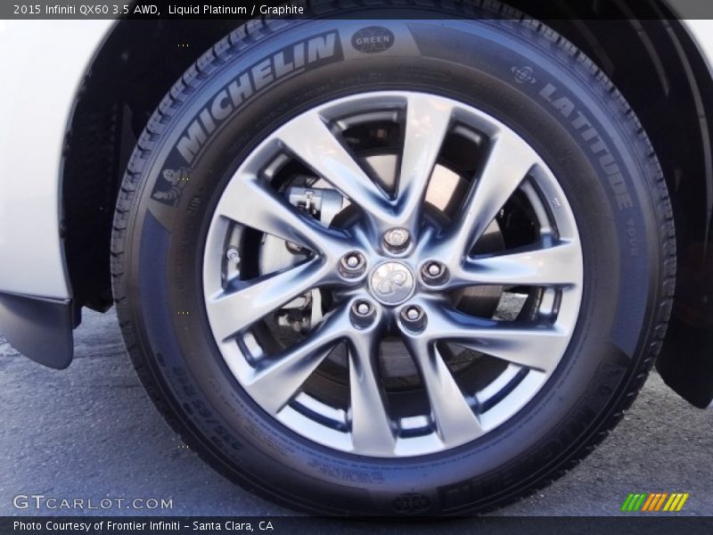 Liquid Platinum / Graphite 2015 Infiniti QX60 3.5 AWD