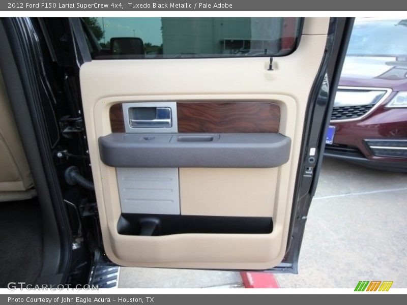 Tuxedo Black Metallic / Pale Adobe 2012 Ford F150 Lariat SuperCrew 4x4