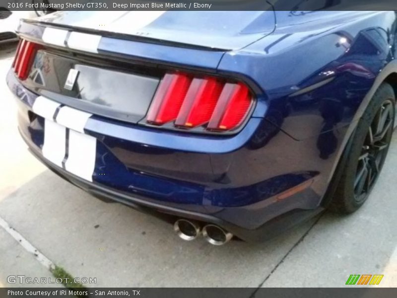 Deep Impact Blue Metallic / Ebony 2016 Ford Mustang Shelby GT350