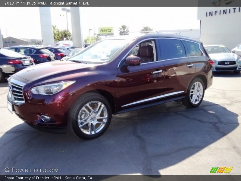 Midnight Garnet / Java 2013 Infiniti JX 35 AWD