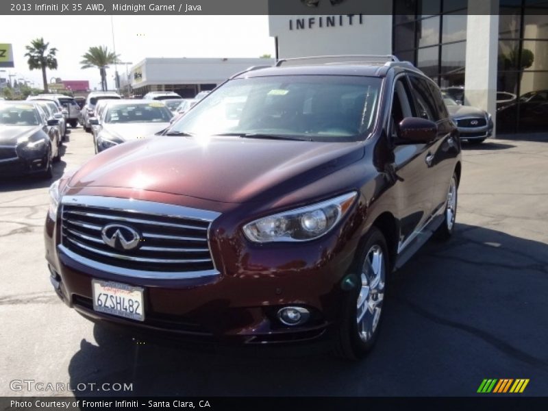 Midnight Garnet / Java 2013 Infiniti JX 35 AWD