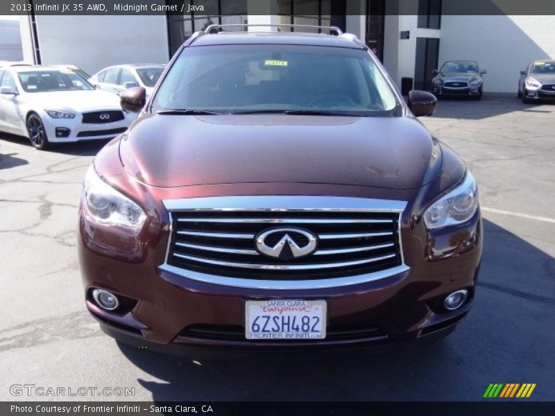 Midnight Garnet / Java 2013 Infiniti JX 35 AWD