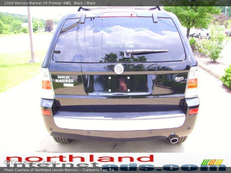 Black / Black 2009 Mercury Mariner V6 Premier 4WD