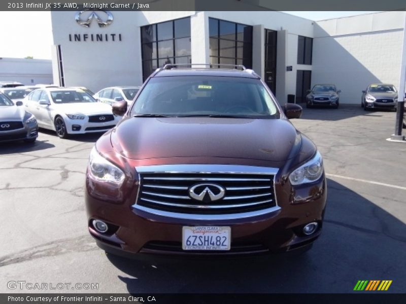 Midnight Garnet / Java 2013 Infiniti JX 35 AWD