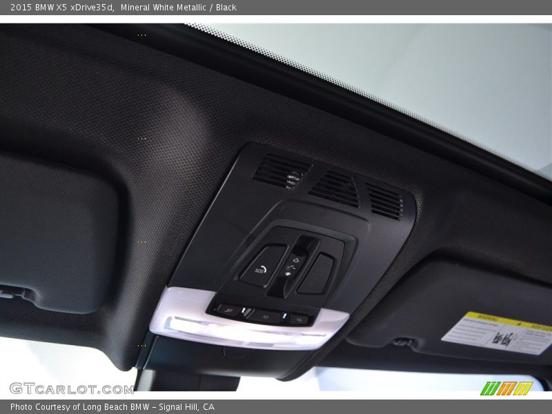 Mineral White Metallic / Black 2015 BMW X5 xDrive35d
