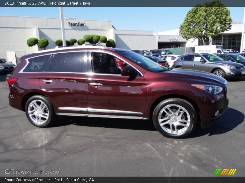 Midnight Garnet / Java 2013 Infiniti JX 35 AWD