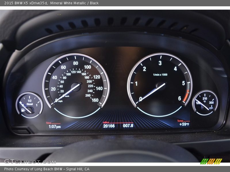 Mineral White Metallic / Black 2015 BMW X5 xDrive35d