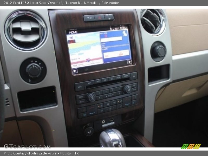 Tuxedo Black Metallic / Pale Adobe 2012 Ford F150 Lariat SuperCrew 4x4