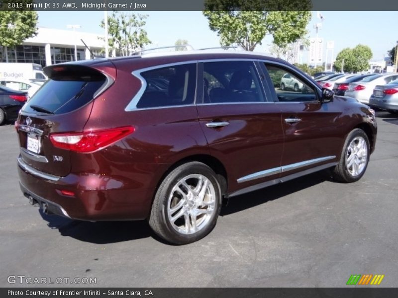 Midnight Garnet / Java 2013 Infiniti JX 35 AWD