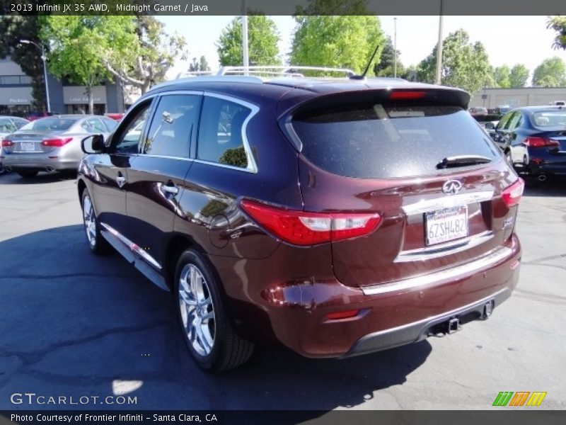 Midnight Garnet / Java 2013 Infiniti JX 35 AWD