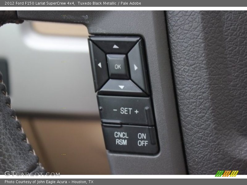 Tuxedo Black Metallic / Pale Adobe 2012 Ford F150 Lariat SuperCrew 4x4