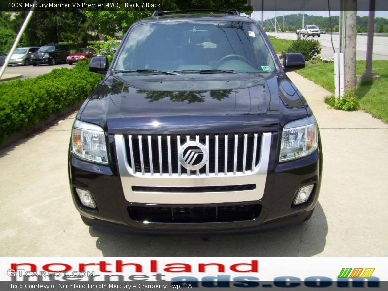 Black / Black 2009 Mercury Mariner V6 Premier 4WD