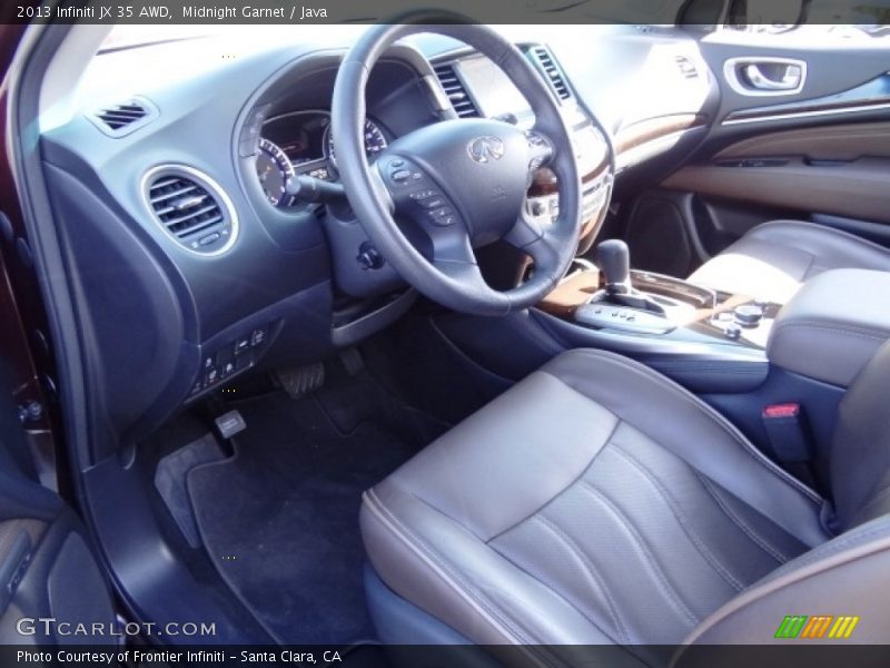 Midnight Garnet / Java 2013 Infiniti JX 35 AWD