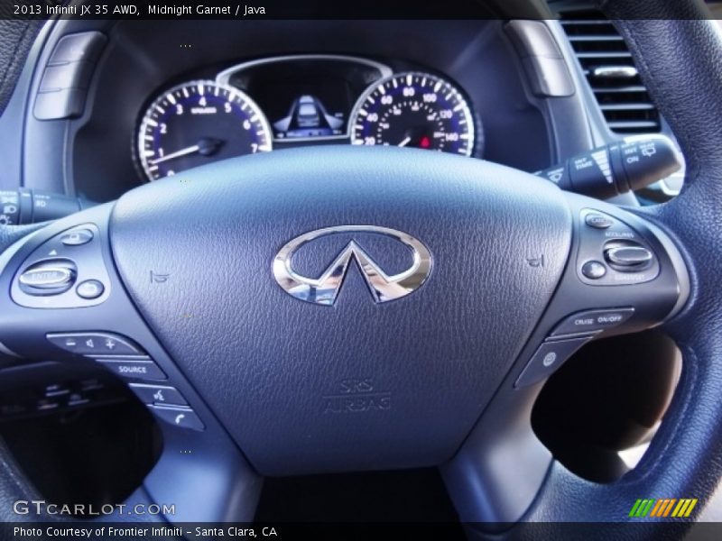 Midnight Garnet / Java 2013 Infiniti JX 35 AWD