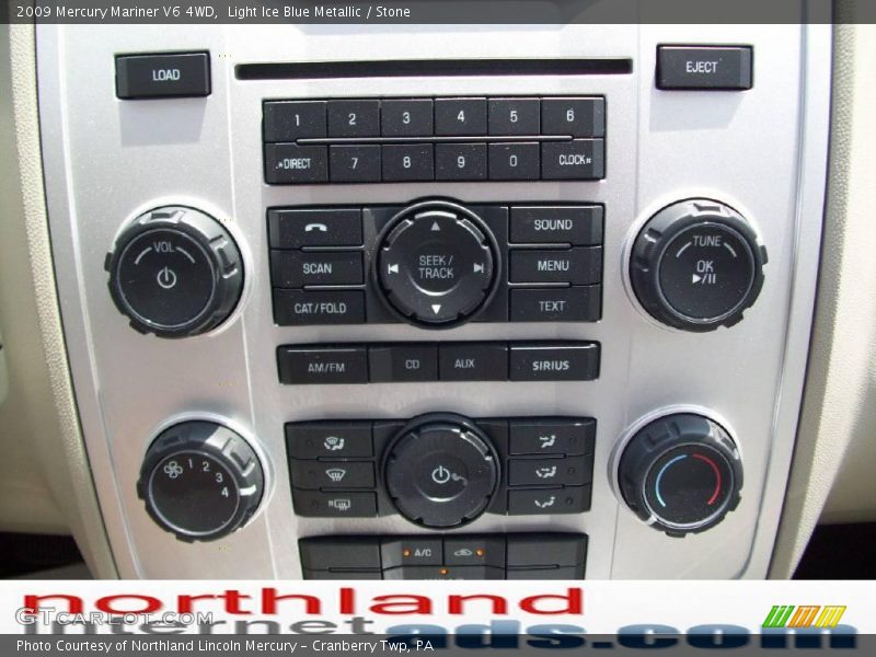 Light Ice Blue Metallic / Stone 2009 Mercury Mariner V6 4WD