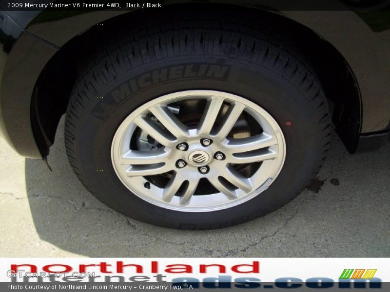 Black / Black 2009 Mercury Mariner V6 Premier 4WD