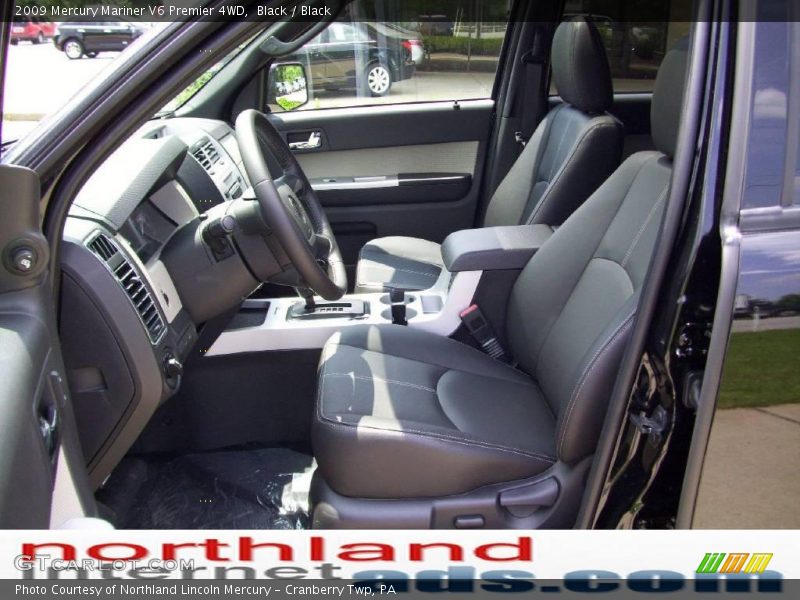 Black / Black 2009 Mercury Mariner V6 Premier 4WD