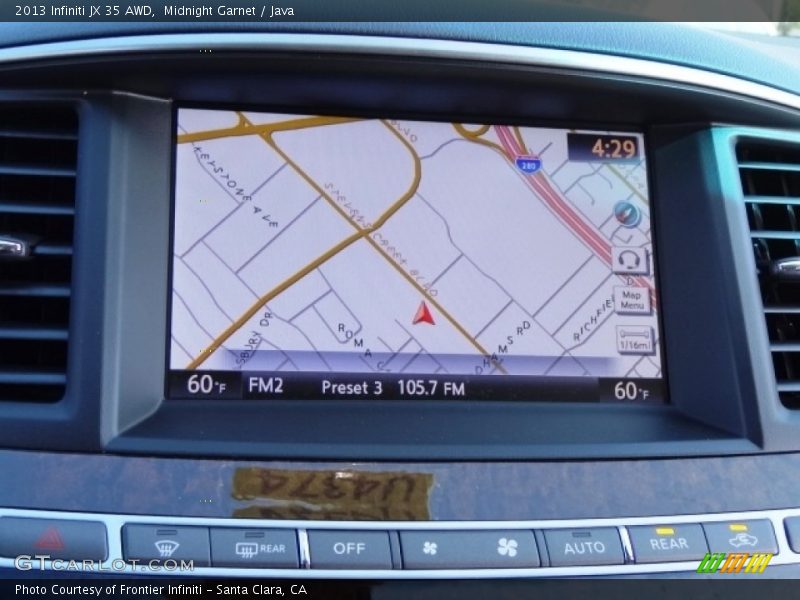 Midnight Garnet / Java 2013 Infiniti JX 35 AWD