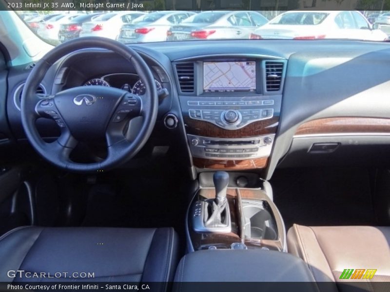 Midnight Garnet / Java 2013 Infiniti JX 35 AWD