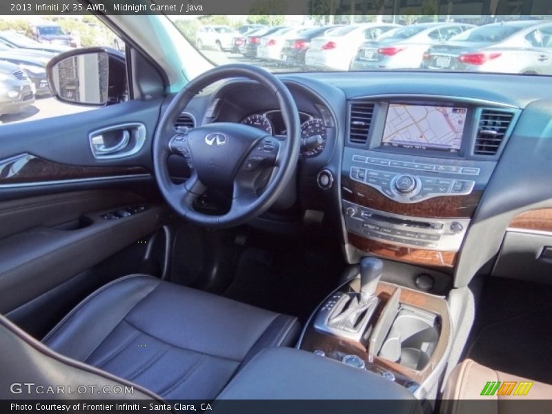 Midnight Garnet / Java 2013 Infiniti JX 35 AWD