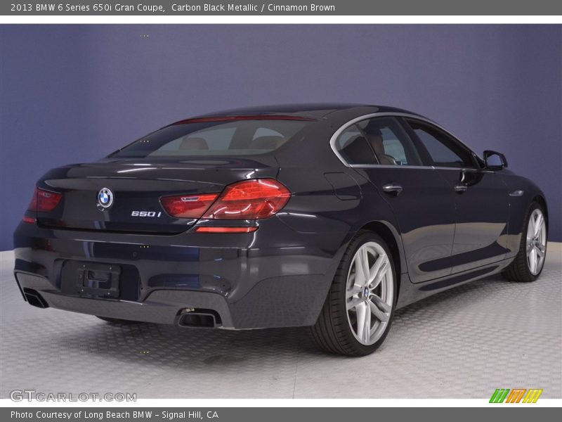 Carbon Black Metallic / Cinnamon Brown 2013 BMW 6 Series 650i Gran Coupe