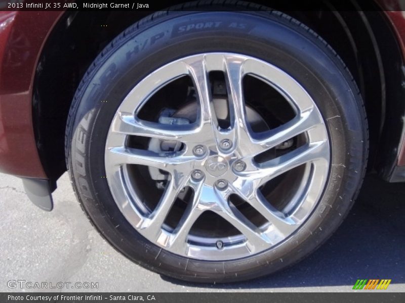 Midnight Garnet / Java 2013 Infiniti JX 35 AWD