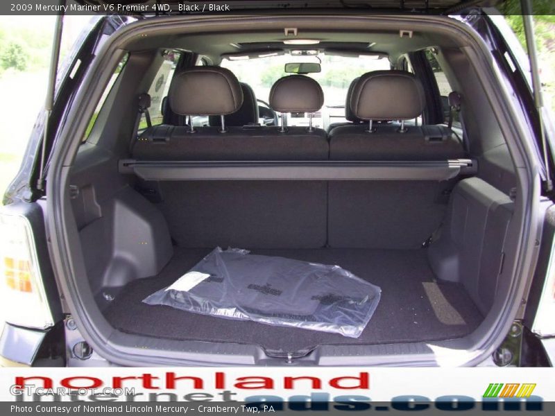 Black / Black 2009 Mercury Mariner V6 Premier 4WD