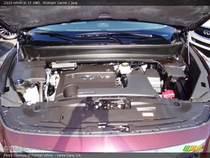 Midnight Garnet / Java 2013 Infiniti JX 35 AWD