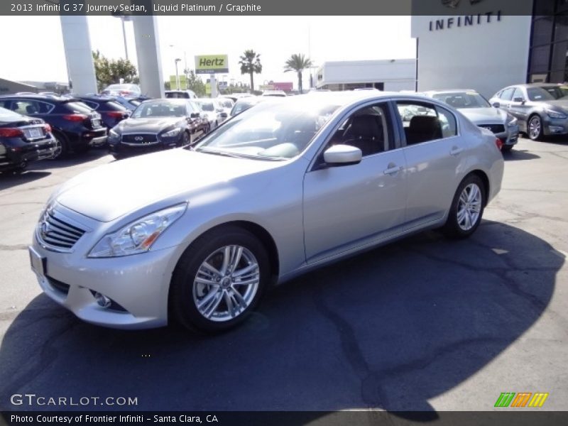 Liquid Platinum / Graphite 2013 Infiniti G 37 Journey Sedan
