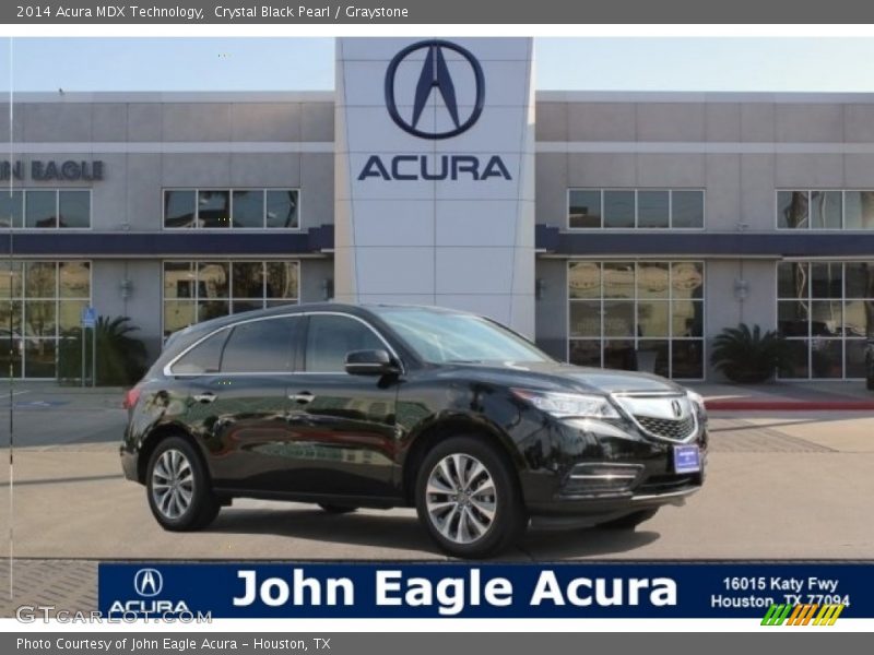 Crystal Black Pearl / Graystone 2014 Acura MDX Technology