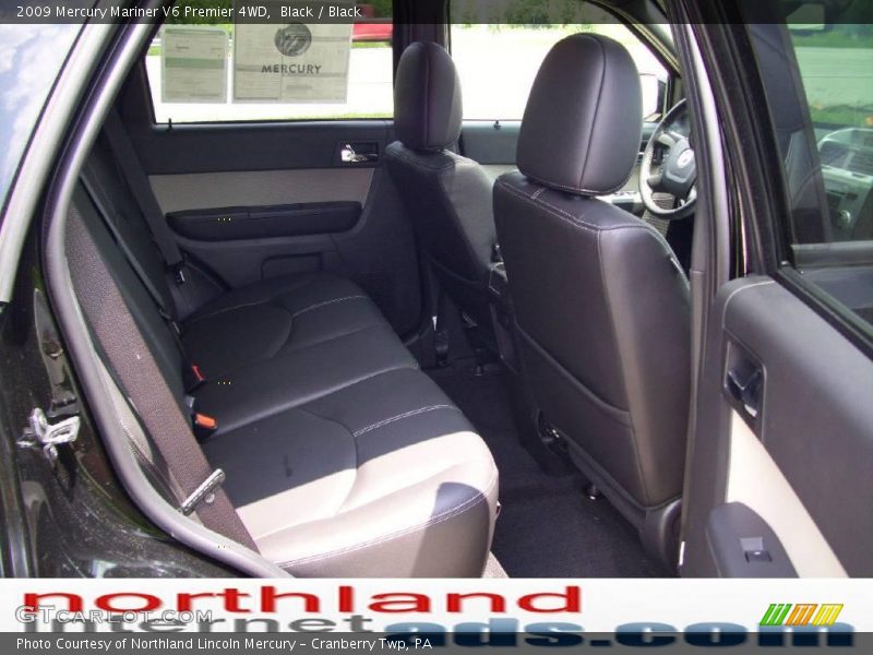 Black / Black 2009 Mercury Mariner V6 Premier 4WD
