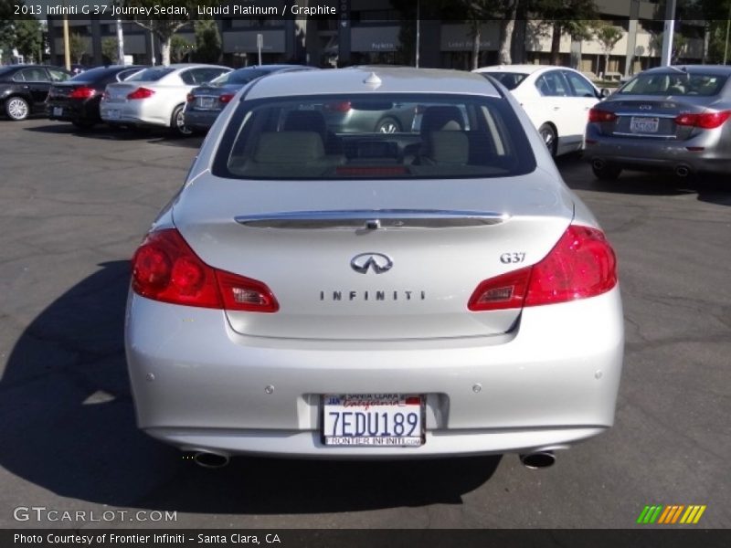 Liquid Platinum / Graphite 2013 Infiniti G 37 Journey Sedan