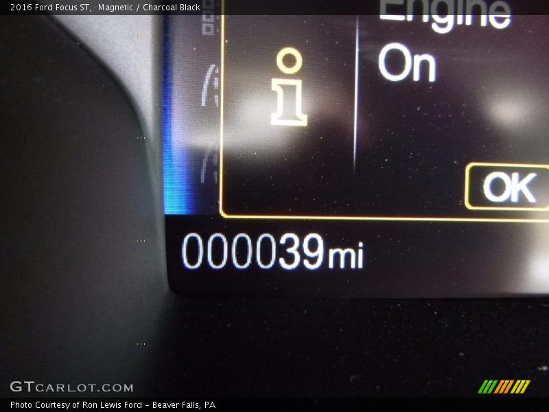 Magnetic / Charcoal Black 2016 Ford Focus ST