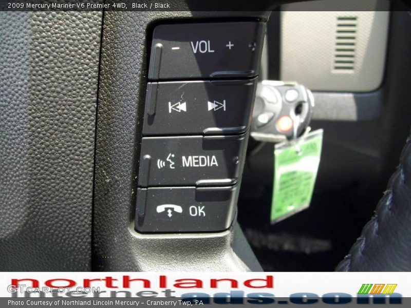 Black / Black 2009 Mercury Mariner V6 Premier 4WD