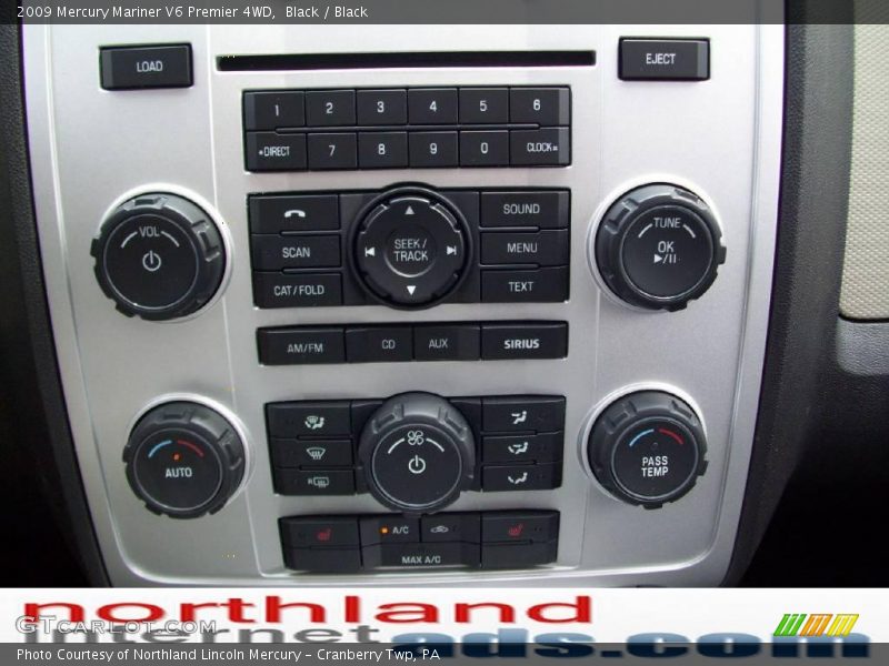 Black / Black 2009 Mercury Mariner V6 Premier 4WD