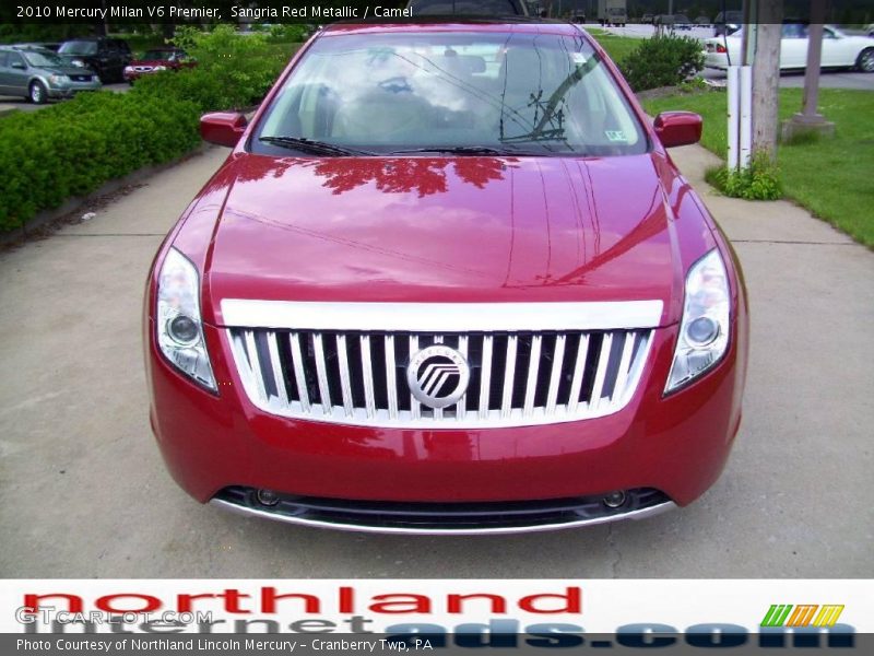 Sangria Red Metallic / Camel 2010 Mercury Milan V6 Premier