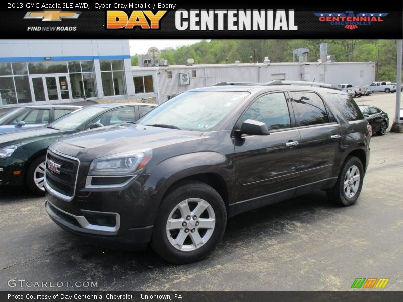 Cyber Gray Metallic / Ebony 2013 GMC Acadia SLE AWD