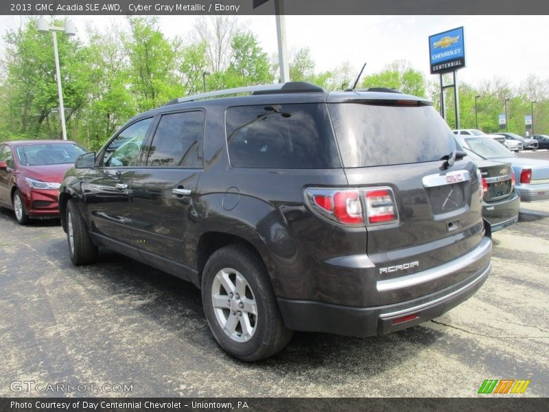 Cyber Gray Metallic / Ebony 2013 GMC Acadia SLE AWD