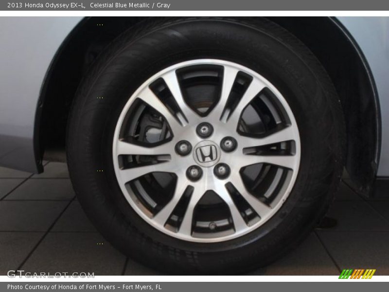 Celestial Blue Metallic / Gray 2013 Honda Odyssey EX-L