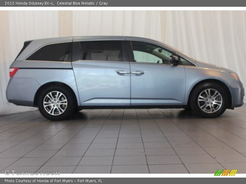 Celestial Blue Metallic / Gray 2013 Honda Odyssey EX-L