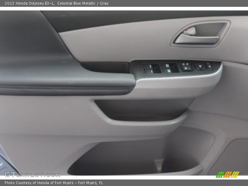 Celestial Blue Metallic / Gray 2013 Honda Odyssey EX-L