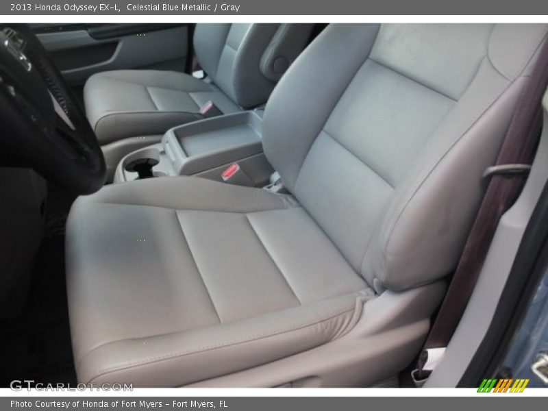 Celestial Blue Metallic / Gray 2013 Honda Odyssey EX-L
