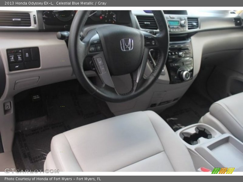 Celestial Blue Metallic / Gray 2013 Honda Odyssey EX-L