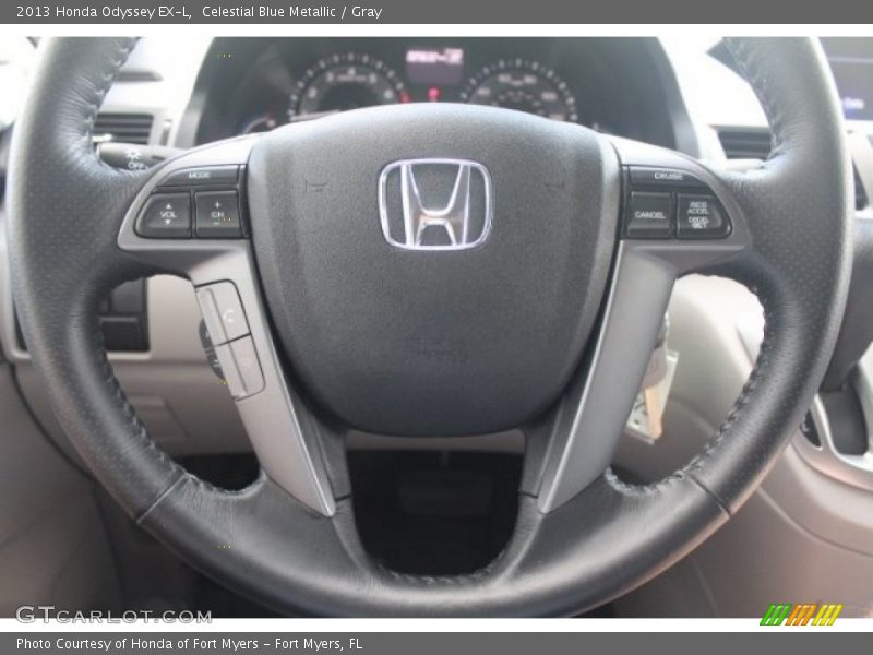 Celestial Blue Metallic / Gray 2013 Honda Odyssey EX-L