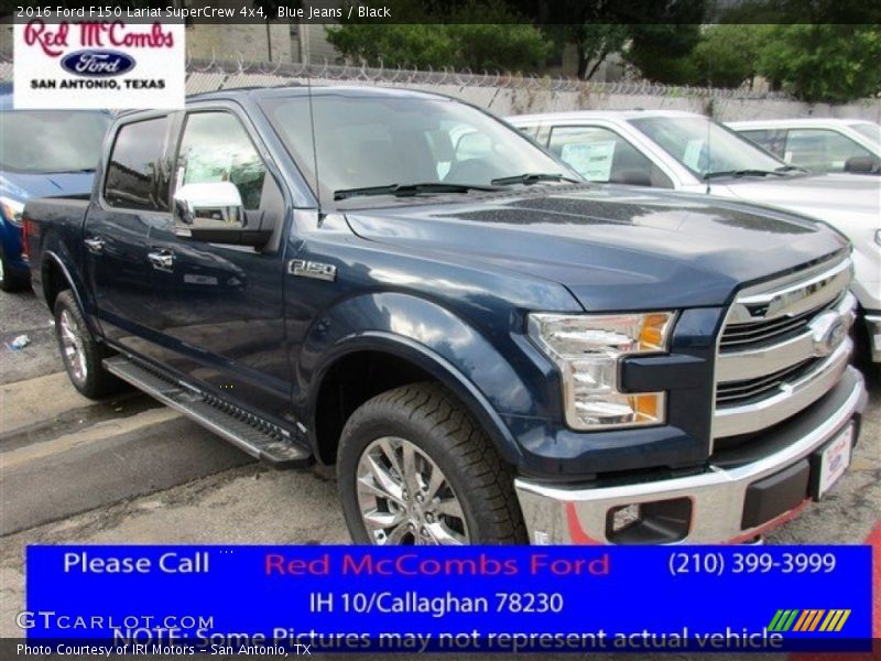 Blue Jeans / Black 2016 Ford F150 Lariat SuperCrew 4x4