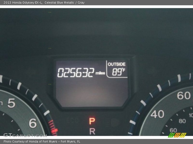 Celestial Blue Metallic / Gray 2013 Honda Odyssey EX-L