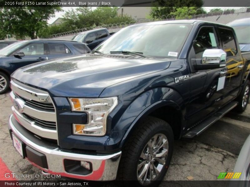 Blue Jeans / Black 2016 Ford F150 Lariat SuperCrew 4x4